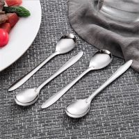 Long Handle Spoon Stainless Steel Coffee Tea Spoon Ice Cream Dessert Spoon Picnic Drinkware Tableware Kitchen Accessories Serving Utensils