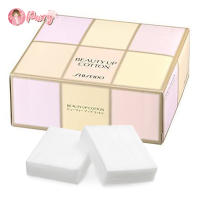 Shiseido beauty up cotton สำลีเช็ดหน้า สำลีเช็ดเครื่องสำอาง (108 แผ่น/กล่อง)