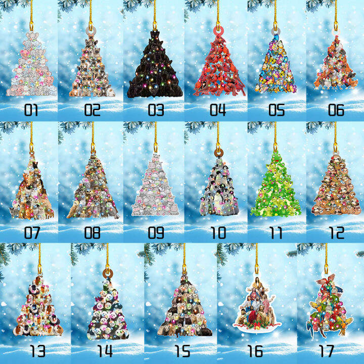 u2y7-1pc-navidad-happy-new-year-ของขวัญสัตว์เครื่องประดับไม้แขวนจี้เครื่องประดับตกแต่งบ้าน-xmas-tree-ตกแต่ง-christmas