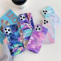 【CC】 Gradual Color Marble 14 13 12 Fashion Back Cover Soft Silicone Coque