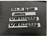 Gloss Black GLE63S for AMG Biturbo 4matic+ emblem badge For GLE C292 W166 Series