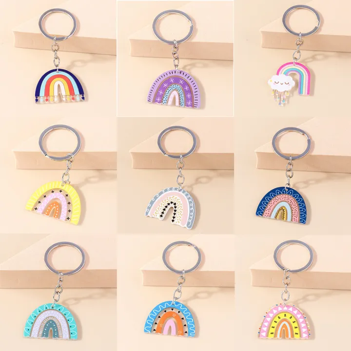 handbag-accessories-keyrings-souvenir-keyrings-for-men-womens-souvenir-keyrings-mens-car-key-pendants-rainbow-diy-key-chains