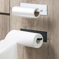 Adjustable Toilet Paper Holder Self-Adhesive Kitchen Toilet Roll Holder Wc Paper Towel Plastic Rack For Bathroom Tissue Storage Toilet Roll Holders