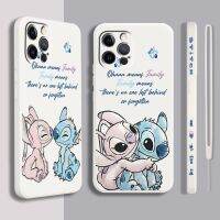 Casing Anime Bayi Jahit untuk Apple iPhone 14 13 12 Mini 11 Pro XS MAX XR X 8 7 6S SE Plus Penutup Ponsel Tali Kiri Cair