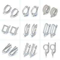 Silver Color Brass  Earring Hooks for  DIY Jewelry Making  Handmade Silver Color Jewelry Accessories  Findings Wholesale Eawires DIY accessories and o