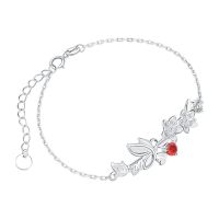 Anime Tian Guan Ci Fu Charm Bracelet Hua Cheng Xie Lian Crystal Flower Hand Chain Bracelet Fans Props Metal Jewelry Lover Gift