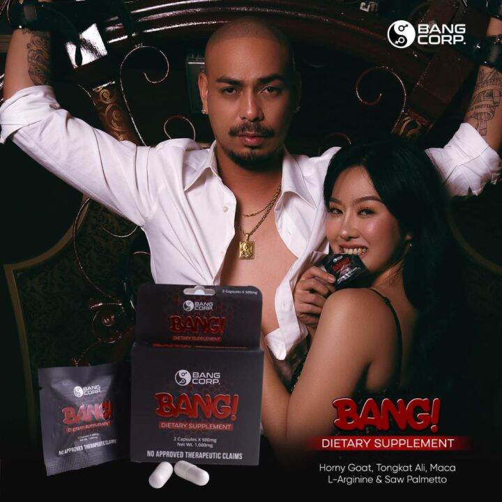 BANG DIETARY SUPPLEMENT 2 CAPSULES 500MG FOR MEN WOMEN FOOD SUPPLEMENT