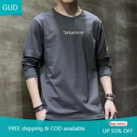 CODCornelia Henrietta ????? ????? GUD ? Spring and Summer Sweater Mens Long-sleeved T-shirt Male Korean Version of The Trend Embroidered T-shirt Plus Size Clothing Bottoming Shirt Cotton T-shirt