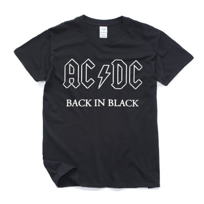 ผู้ชายเสื้อยืด AC / DC เสื้อวงดนตรีร็อคผู้ชาย acdc T-shirts