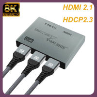 8K60Hz HDMI 2.1 Switcher 2 In 1 Out Ultra HD 4K120Hz 1080P 2x อะแดปเตอร์1สวิตช์ HDMI ตัวแปลงวิดีโอพีซีไปยังทีวีโปรเจคเตอร์