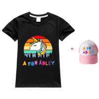 AFORADLEY สาวเสื้อแขนยาวเด็กการ์ตูนเสื้อผ้าผ้าฝ้ายแขนสั้นเสื้อยืดการ์ตูนเด็กฤดูร้อน