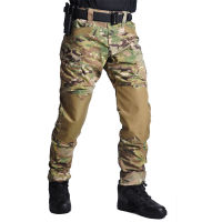 HAN WILD Mens กางเกงยุทธวิธี Army Camo กางเกงสวมใส่ Combat ทหารกางเกง Multicam เดินป่า Camping Clothes