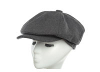 BUTTERMERE Woolen Harlem Newsboy Cap for Men Panel Cap Solid Black Ivy Flat Cap Male Winter Mens Hats