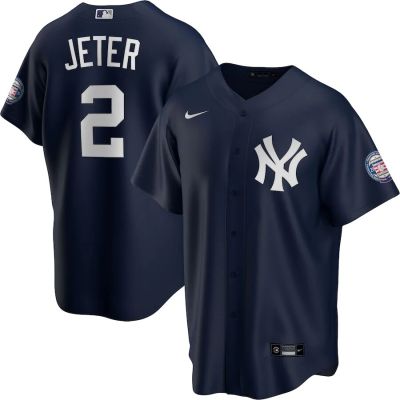เสื้อยืดผู้ชายNew York Yankees Derek Jeter Navy 2020ชื่อผู้เล่น9449