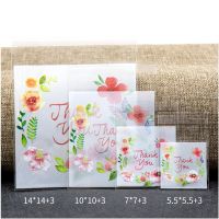 【YF】▪✟﹊  100Pcs Plastic Thank you Cookie Candy Self-Adhesive Wedding Birthday Biscuit Baking