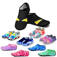 【YD】 Men Kids Sport Beach Socks Thin Prints Anti Swim Diving Underwater Shoes