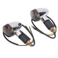 2pcs รถจักรยานยนต์ ไฟเลี้ยวไฟสัญญาณ Ultra Bright Lamp Universal สำหรับ 12V 10mm/0.4in Thread