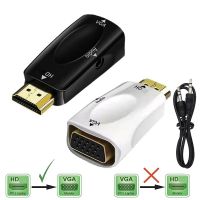 HDMI-compatible to VGA Adapter With 3.5 Jack Audio Cable Full HD 1080P Male to Female Converter For Laptop PC Display Projector