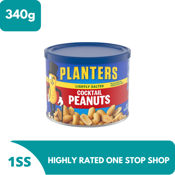 Planters Lightly Salted Cocktail Peanuts 340g Lazada PH