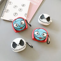 airpods case skull cartoon case earphone case for apple with key chain airpods pro  เคสหูฟัง1 2 เคสแอร์พอด  Punk style glow at night