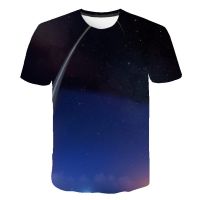 2021 Summer Mysterious Cosmos Graphic t shirts For Men 3D Print Colorful Starry Pattern T-shirt Fashion Casual Short Sleeves Tee