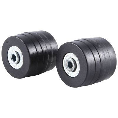 Luggage Wheels Suitcase Replacement Kit 42x38mm Environmentally Friendly PU Carbon Steel Bearings Repair Suitcase Black