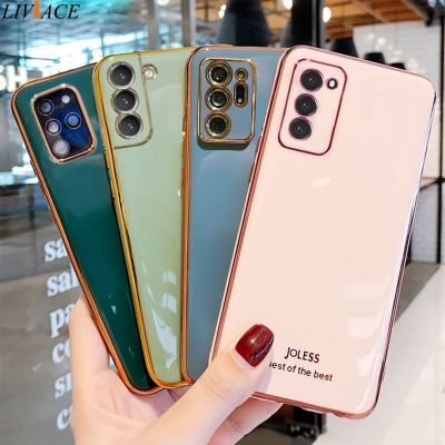 「Enjoy electronic」 Luxury Plating Soft Silicone Phone Case For Samsung Galaxy S21 S20 FE 5G S10 Lite S9 Plus Note 20 10 9 8 Ultra capa funda Cover