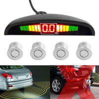 Practical 4 Sensors Auxiliary Alarm Auto Backup Reverse Radiolocator Monitoring System LED Detector Display Car Parking Sensor