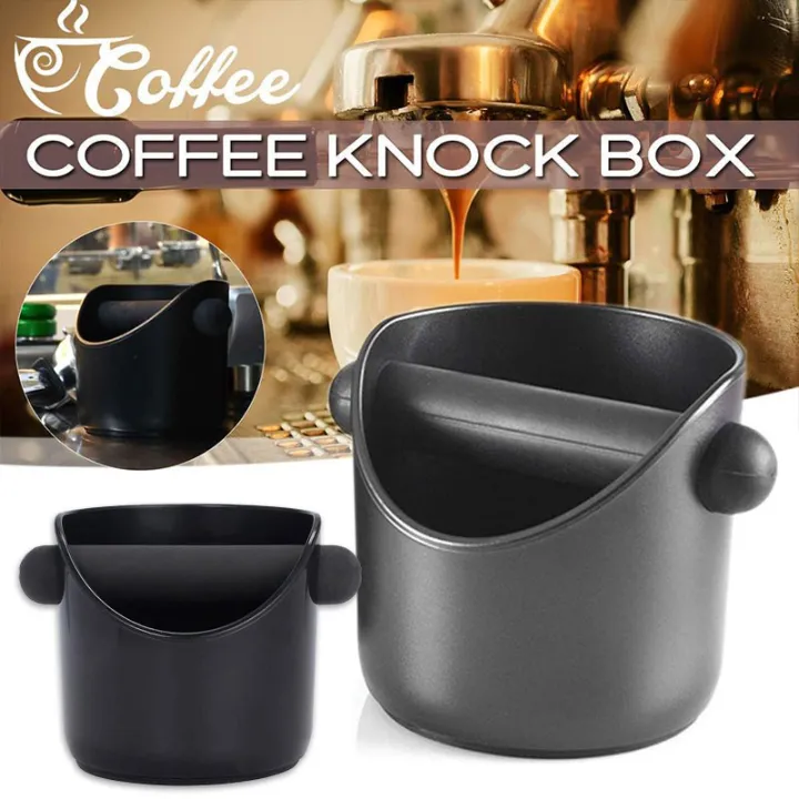 ถังเคาะกากกาแฟ ถังทิ้งกากกาแฟ กาแฟเคาะกล่องลื่นกาแฟตะกรันกากถังที่มี