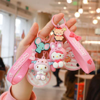 ของแท้ Sanrio ชุดสัตว์พวงกุญแจหญิงน่ารักเทรนด์ประณีตตุ๊กตาอีพ็อกซี่พวงกุญแจจี้กระเป๋า ~