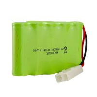 ถ่านรถบังคับ แบบชาร์จ 6.0 โวลต์  Ni-MH 6.0V 3800 mAh. (เรียงแบบ ถ่านAA 5 ก้อน)  ปลั๊กแบบสีขาว 2 รู / TAMIYA  ส่งจากกรุงเทพ