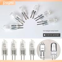 PUPU 5pcs หรี่แสงได้ หลอดไฟฮาโลเจน G9 G5.3 แก้วกระจกหลอด 12โวลต์/220โวลต์ แสงฮาโลเจน 2023 10วัตต์20วัตต์35วัตต์40วัตต์ โคมไฟเซรามิกส์ เหมือนจริงเหมือนจริง