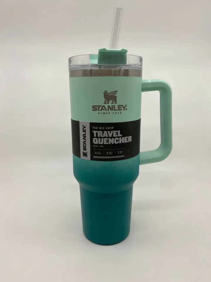 New Stanley Adventure Quencher Travel Tumbler Straw Cup 40oz Cloud NWT IN  HAND!