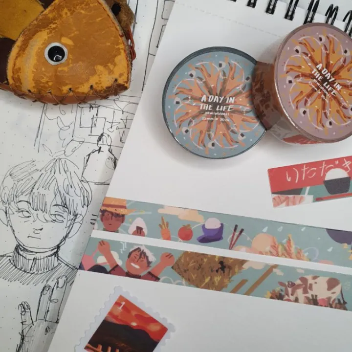 haikyuu | a day in the life: a farmer kita shinsuke washi tape [hyogo ...