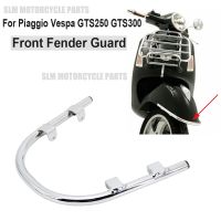 ✙✱ Motorcycle Front Fender Mudguard Bumper Guard Frame Protector Black Chrome For Piaggio Vespa GTS250 GTS300 GTV300 GTS 300 GTS250