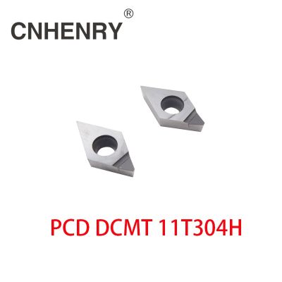 จัดส่งฟรี 2 PCS PCD Turning Inserts DCMT 11T304 CNC PCD Diamond Inserts For Lathe Tools For SDJCR / SDACR / SDNCN
