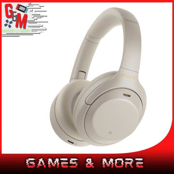 Sony WH1000XM4 Wireless Noise Cancelling Headphones with Mic (Silver