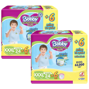 Tã quần bobby size XXXL 24 miếng tặng 6 miếng