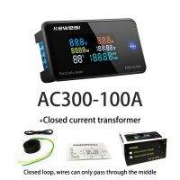 AC 50-300โวลต์โวลต์มิเตอร์แอมมิเตอร์ KWS พลังงานพลังงานเมตร LED ดิจิตอล AC Wattmeter มิเตอร์ไฟฟ้าที่มีฟังก์ชั่นการรีเซ็ต0-100A