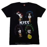 Hot sale THE rock kiss band graphic Mens 100% Cotton Round Neck Short Sleeve T-Shirt  Adult clothes