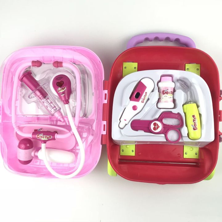 cod-8810-childrens-doctor-toy-set-baby-play-house-injection-stethoscope-medicine-box-simulation-trolley-medical