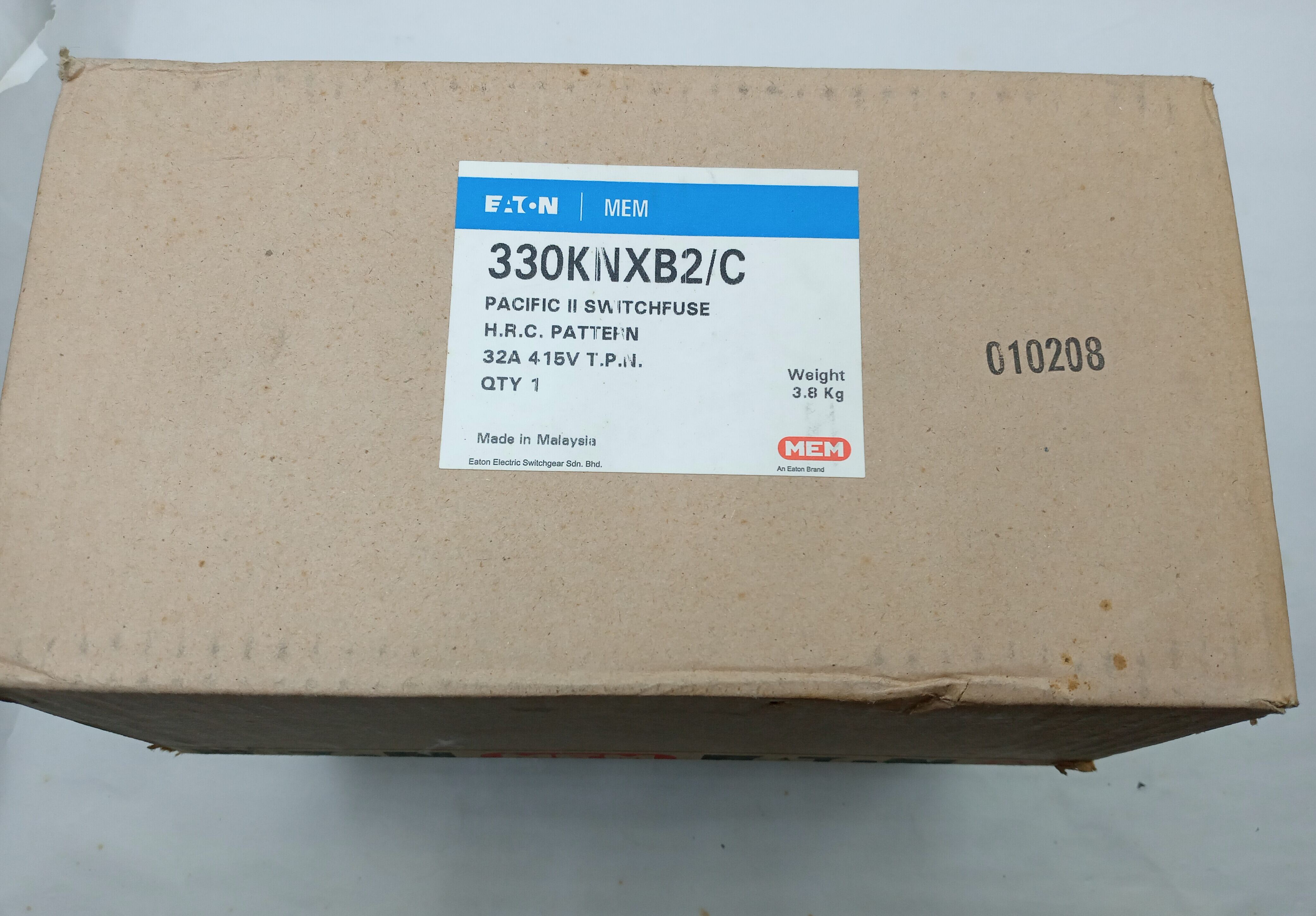 400V D02/E18 / 148599 1p Eaton FCFBD02DI-1 Sicherungssockel 63A 