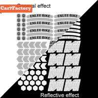 ENLEE สติกเกอร์กรอบแว่นสติกเกอร์สะท้อนแสงจักรยานอเนกประสงค์,สติกเกอร์กันเปื้อนสติกเกอร์ความปลอดภัยไม่รับอากาศอุปกรณ์เสริมสำหรับขี่จักรยาน