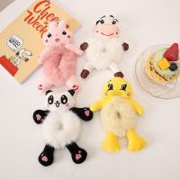 Plush Hair Band Elastic Accessories New Woman Girl Kids Cute Teddy Bear Frog Cat Rabbit Toy Rope Rubber Ties An. Scrunchiesimal