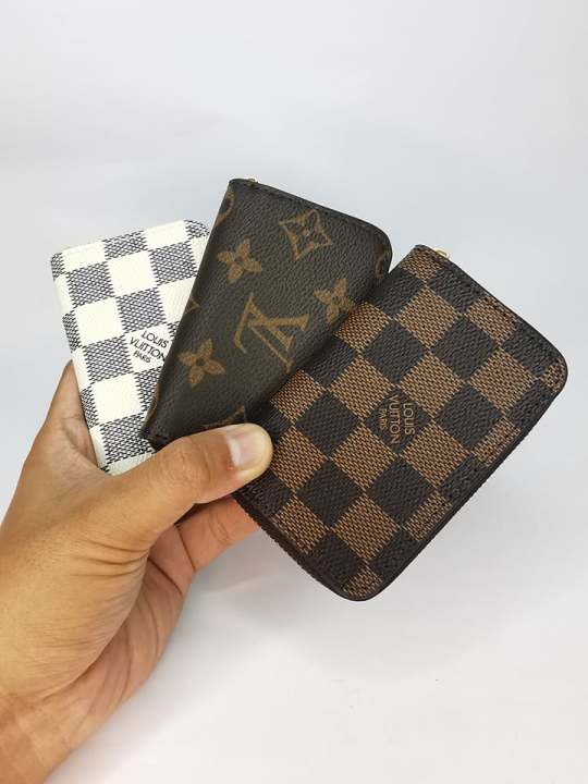 Coin purse Damier Ebene lucky random small pouch exciting prizes inside  Monogram Azure Leather