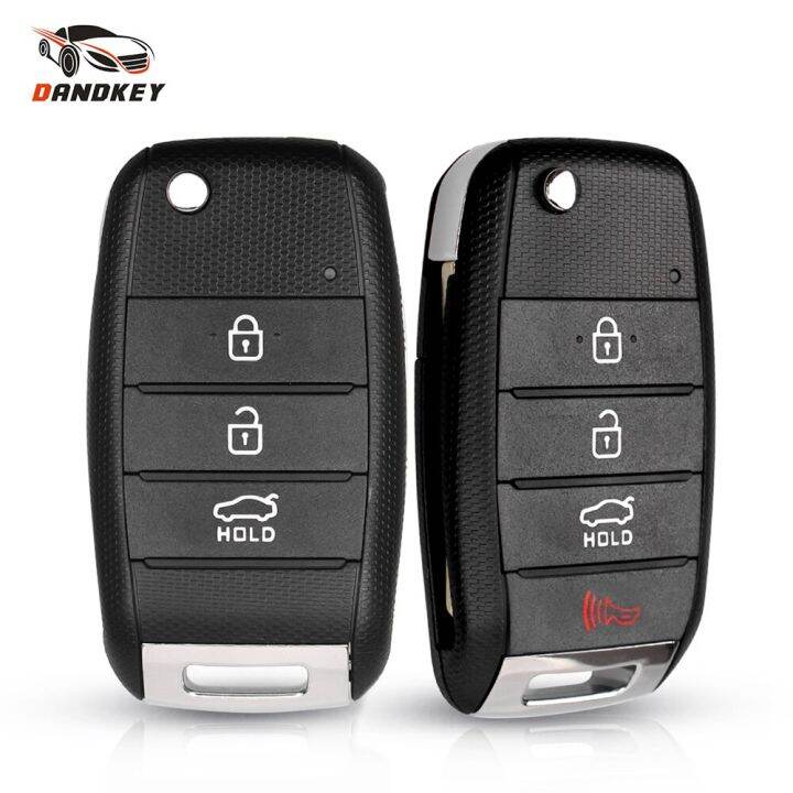 dandkey-ซองใส่กุญแจรถทดแทนเหมาะสำหรับ-kia-k2-k5-sorento-soul-sportage-key-กรณีรีโมกุญแจแบบพลิก-fob-3-4ปุ่ม