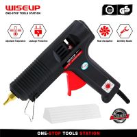 WISEUP กาวร้อนละลาย110W พร้อมกาวแท่ง11Mm กาวแท่งกาวร้อนอุตสาหกรรมหัวพ่นทองแดงเครื่องมือซ่อมแซม DIY