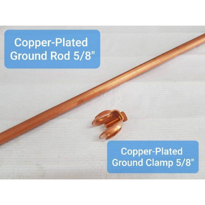 Ground Rod 5 8 X 4 75 Feet 5ft Copper Plated With Or Without Ground 