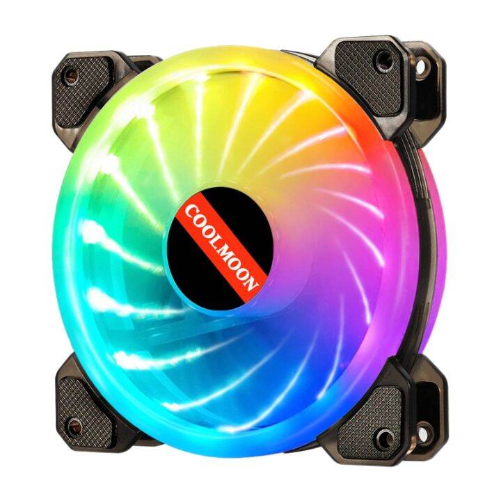 COOLMOON Yuhuan Fan, 12cm TemperatureControlled ARGB Case Fan Can Be