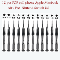 Professional Maintenance Screwdriver Y0.6 Y1.5 Y2.0 Pentalobe 0.8 T2 Bits Screwdrivers Set P5 FOR NS Apple Air
